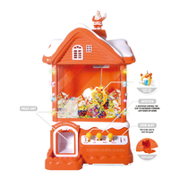 Distributeur automatique de jouets en peluche de Noël à pièces, mini machine à griffes, jeu de préhension de bonbons, cadeaux pour enfants pour Noël