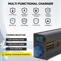 Chargeur intelligent haute puissance réglable 0-60V 0-40A AC220V pour batteries LiFePO4, lithium et plomb-acide, idéal pour les voiturettes de golf et les véhicules électriques
