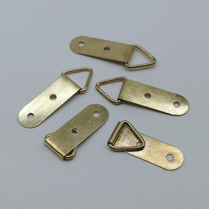 Eye Slip Hook Gold Single-sided Long Triangle <b>Double</b>-hole Stainless Steel <b>Photo</b> <b>Frame</b> Accessory - Product Image 3