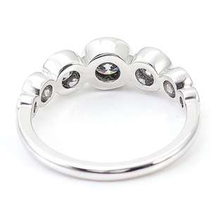 Anillo de Oro Sólido de 18k/14k con Incrustaciones de Moissanita, Diseño Exclusivo y Único para Hombre y Mujer, Anillo de Compromiso y Boda, Personalizado de Fábrica - Product Image 3