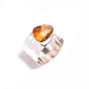 Piedra preciosa natural Arco Iris piedra lunar 925 plata esterlina mujeres moda anillo hecho a mano plata piedra preciosa joyería fabricante - Product Image 6