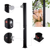 Douche solaire extérieure 20L en PVC+ABS, colonne de douche pour piscine, jardin, plage, parc aquatique, OEM ODM