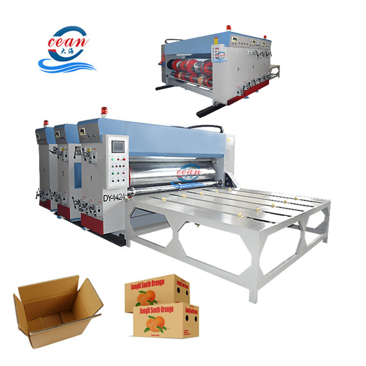 Manual One Color Flexographic Printer on Paper Board and Cardboard Box
