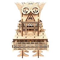 Rompecabezas 3D de Madera con Temática Animal Personalizada, Figura de Gazebo con Diseño de Búho, para Decoración Creativa de Sala de Estar