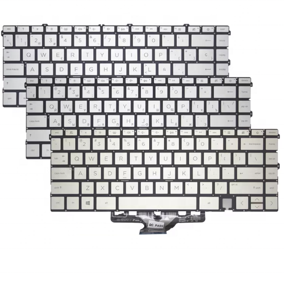 Replacement Laptop Keyboard  for HP Envy X360 13-AY 13-BA 13T-BA 13-BD TPN-C147 C145 Keyboard Silver black  Backlit