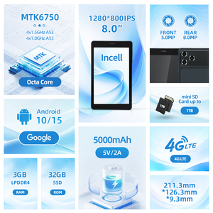 Mini Tablet PC OEM Intel de 8 Pulgadas, Delgada, con Android 10 y Wi-Fi, Nueva, con 2GB de RAM/32GB de ROM, para Uso Profesional - Product Image 3