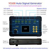 Generador de Señales Automático YC600 para Pruebas de ECU, Simulador de Señales de Sincronización de Cigüeñal y Árbol de Levas Analógico de Seis Canales CKP CMP