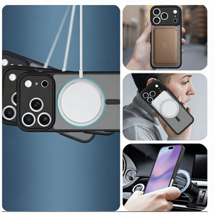 Funda Magnética Personalizada para Teléfono Móvil con Botones de Carga Inalámbrica Resistentes a Caídas para iPhone <span class=keywords><strong>14</strong></span> 15 16 Plus 17 <span class=keywords><strong>Pro</strong></span> Air <span class=keywords><strong>Pro</strong></span> <span class=keywords><strong>Max</strong></span> - Product Image 4