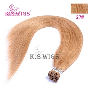 Extensiones de Cabello Humano Remy Chino 100% al por Mayor, Tejidas a Mano, Doble Trama, Suaves, Sin Caída, Color Claro, Liso Natural - Product Image 6