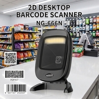 Escáner de Código de Barras Omnidireccional 2D NORGEE NG666N con Interfaz USB, Máquina de Pago para Kiosco OEM