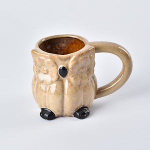 Taza Híbrida de Cerámica con Diseño de Búho y Calabaza, 16oz, con Esmalte Reactivo, para Cerveza, Café, Té, Vajilla Creativa con Diseño de Animales para Halloween, Apta para Lavavajillas - Product Image 4