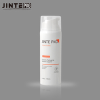 Flacon pompe sans air en plastique blanc pour cosmétiques, vente en gros, 30 ml, 50 ml, 80 ml, 100 ml, 120 ml, 150 ml