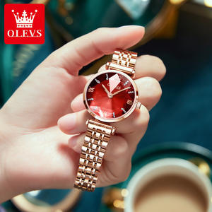 OLEVS sıcak satış Charm elbise bayanlar İzle kuvars paslanmaz çelik elmas şekli yıldızlı gökyüzü kadınlar saatler lüks izle hediye anne eşi - Product Image 2