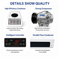 Unité de réfrigération pour véhicule électrique EV-400D à montage supérieur, DC12V/24V/250-500V, pour mini-camion frigorifique électrique