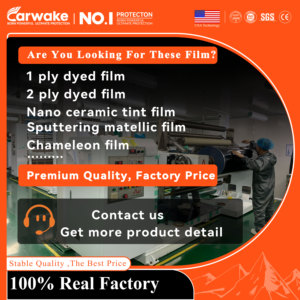 1 ply nhuộm UV bảo vệ một cách tầm nhìn sự riêng tư an toàn ô tô phim năng lượng mặt trời KÍnh Nano gốm quang phổ xe cửa sổ <span class=keywords><strong>Tint</strong></span> phim - Product Image 4