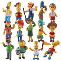 14 styles de figurines d'action en PVC de la famille Simpson, jouets de dessin animé, ornements décoratifs pour photos, pour les enfants de 8 à 13 ans