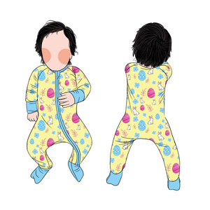Romper Jumpsuit Bayi Perempuan Bahan Bambu Lembut Desain Kasual Berkualitas Tinggi dan Laris Manis - Product Image 6