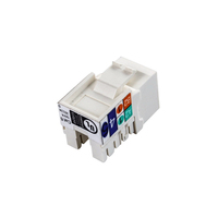 VTOM Cat6 UTP Unshielded RJ45 Keystone Jack untuk Pelat Dinding & Panel Patch Model K017