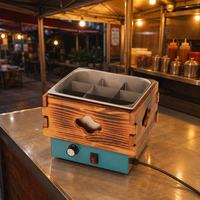Machine de cuisson électrique Oden à 9 grilles en acier inoxydable, prix d'usine de gros, pour stand de rue et magasin de proximité