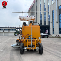 Machine de marquage routier thermoplastique à extrusion à chaud, Kubota 47 kW diesel, réservoir de 1 tonne, modèle autoporté