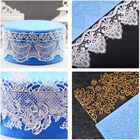 Outils de décoration de gâteaux, tapis en silicone pour fondant, moule en dentelle de sucre