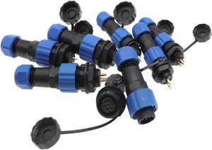 Conector IP68 Cable SD20 con conector de brida de 2 orificios 2/3/4/5/6/<span class=keywords><strong>7</strong></span>/8/9/12/14Pin Material de contacto de cobre Conector SP20 - Product Image 2