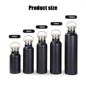 Custom Logo 500ml 750ml Double-Walled Stainless Steel Vacuum Flask Small Mouth Thermal Insulated Sport Water <b>Plastic</b> <b>Drinkware</b> - Product Image 2