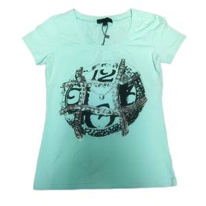 W003-2 Kaos Bekas Musim Panas Wanita 35 Pcs Berkualitas Tinggi Harga Murah Model Terbaru Warna Campur Bersih 90% Kondisi Bagus - Product Image 4