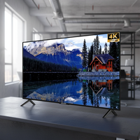 Televisor LED Inteligente 4K UHD de 65 Pulgadas, Android 14, Sin Marco, WiFi, Certificado por Google, Negro, 60Hz, Pantalla Plana para Soporte de Pantalla Ancha