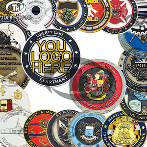 Moneda de desafío de doble combate de oro antiguo diseñada a medida, artesanía metálica fundida a presión con caja de presentación - Product Image 2