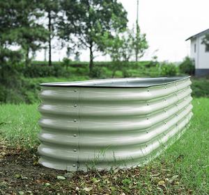 Kit de bac à jardin surélevé modulaire 9 en 1 avec finition galvanisée, 17 pouces de haut, <span class=keywords><strong>pour</strong></span> pots de fleurs et jardinières - Product Image 2