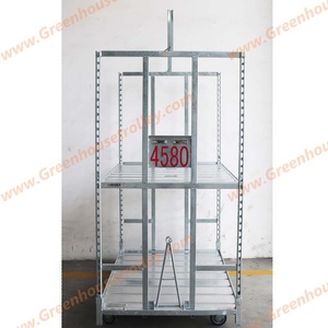 Chariot de transport en aluminium pour fleurs, serre horticole, transport, pépinière, rangement de plantes - Product Image 6