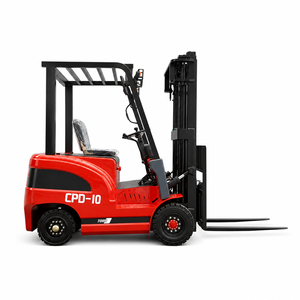 Chariot élévateur tout-terrain diesel 4x4 TOHO TH-CPD10 de 1 à 5 tonnes avec déplaceur latéral hydraulique et mât à trois sections – Fabricant professionnel - Product Image 1