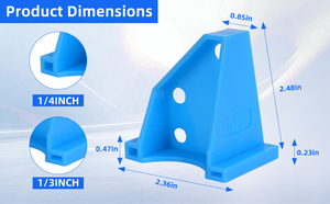 40 Stuks Dual Gap 1/2:"En 1/4" Vloerafstandhouders Voor Laminaat Vinyl Plank Ontworpen Hardhouten Bamboe Tegels - Product Image 2