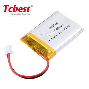 Tcbest <span class=keywords><strong>3</strong></span>,7 V 600mAh 802540 polymer Li-ion battery battery OEM accepted - Product Image 5