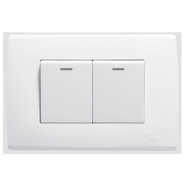 ARTDNA Simple Light Luxury Fashion 3 Gang 250V Domestic Wall Mounted Light Switch