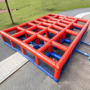 Jeux gonflables de structure de labyrinthe de laser de PVC de qualité marchande jeux gonflables de parc d'attractions <span class=keywords><strong>location</strong></span> extérieure de partie avec le ventilateur - Product Image 1