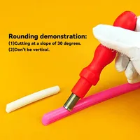 Outil de coupe de bande de silicone fendue à lumière néon LED Coupeur d'arc rond droit à angle droit Outil à main Couteau à découper Accessoires Outil