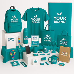 Kit Promozionale per Fiere con Banner Personalizzato, Borsa e Laccetti per Eventi Aziendali - Product Image 1