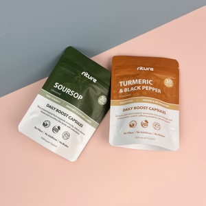 Sachet refermable en papier d'aluminium Doypack Ruishi <span class=keywords><strong>Cannelle</strong></span> Curcuma Poivre Noir-Condiment d'assaisonnement d'épices Sachets debout - Product Image 5