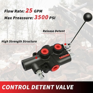 Log <b>Splitter</b> Pump 16GPM 2 stage Hydraulic with 25GPM Auto Control Detent Valve 1/2" Work Port, 1/8" Keyed Shaft Hydraulic Pump - Product Image 6