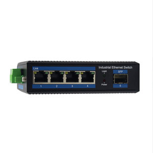 Công tắc <span class=keywords><strong>Ethernet</strong></span> nhanh công nghiệp 4 cổng RJ45 với 1 cổng quang <span class=keywords><strong>10</strong></span>/100Mbps chuyển đổi mạng cho doanh nghiệp sử dụng - Product Image 4