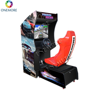 Machines de jeux vidéo simulateurs de voitures, jeux d'arcade classiques, jeux de course de voitures d'arcade, machine de jeu de course de voitures d'arcade