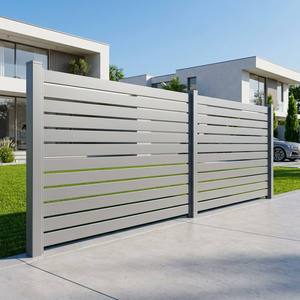 Clôture de jardin en aluminium à lattes, sans soudure, personnalisée, avec revêtement PVDF, pour piscine, villa, extérieur, fabrication OEM - Product Image 3