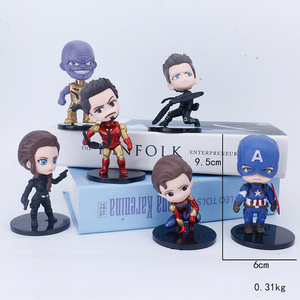 6 Styles de figurines d'action miniatures de héros d'anime en boîte mystère, collection de figurines d'action, décoration de bureau, modèle de voiture, boîte mystère - Product Image 6
