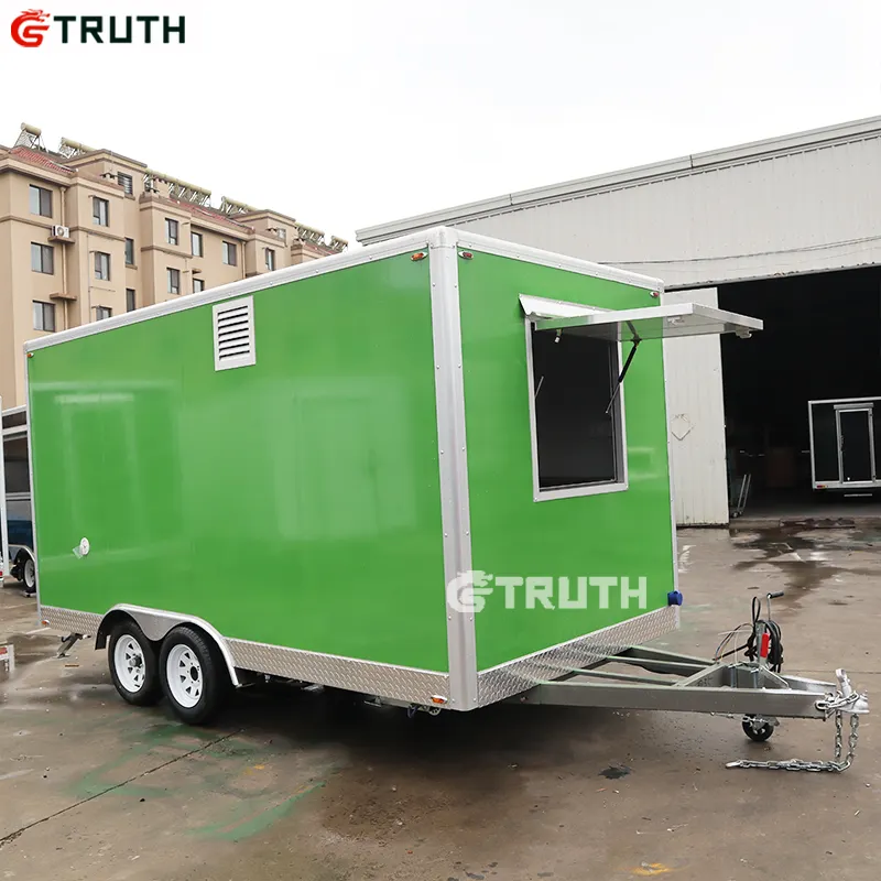 Оптовая продажа, полностью оборудованный индивидуальный мобильный грузовик быстрого питания, уличный прицеп для еды