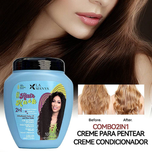 Maschera Riparatrice Naturale per <span class=keywords><strong>Capelli</strong></span>, Anti-Crespo, Nutriente e Lucidante, <span class=keywords><strong>Trattamento</strong></span> Professionale per Tutti i Tipi di <span class=keywords><strong>Capelli</strong></span> Ricci - Product Image 6