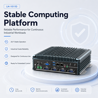 Mini PC Compacto Sin Ventilador con Doble LAN, 6 Puertos COM, USB, HD, VGA, MSATA, SATA SSD para Kiosco, Automatización, Gateway, Compatible con Windows y Linux