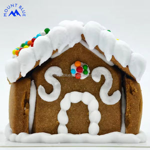 Kit de Construcción de Casitas, Mini Galletas de Chocolate, Decoraciones de Casitas en Miniatura, Kit de Caja de Panadería para Niños, Sin Gluten - Product Image 2