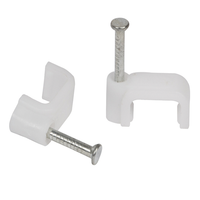 Clips de câble plats en plastique, clips de fil, fabricant, fourniture de haute qualité, adhésif, montage par pression, attaches de câble durables, accessoires de câblage